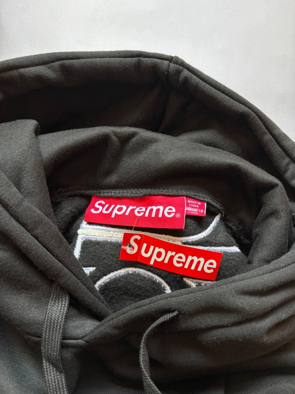 Supreme Hoodie Чорне, photo 3