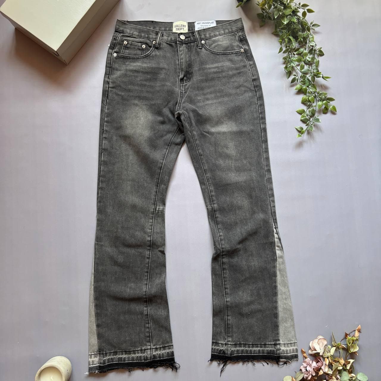 Gallery Dept Flared Jeans Темно Grey