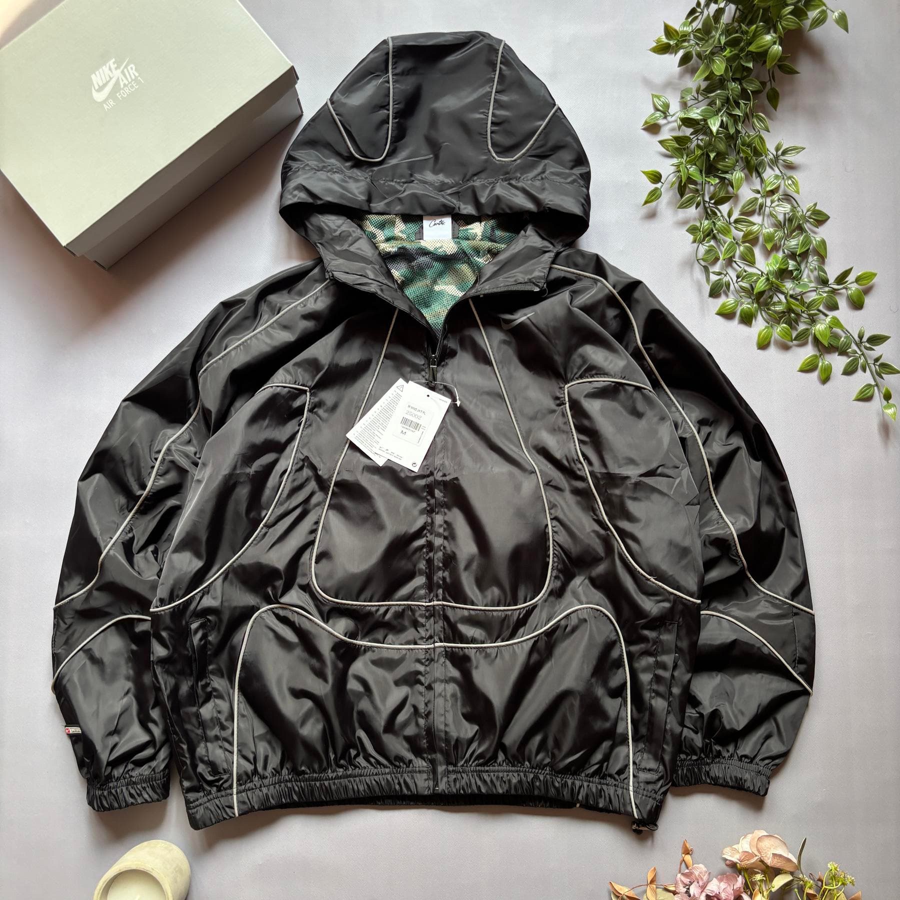 Corteiz x Nike Вітрівка Чорна