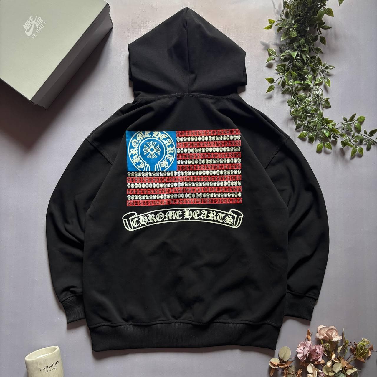 Chrome Hearts USA Flag Зіп Hoodie