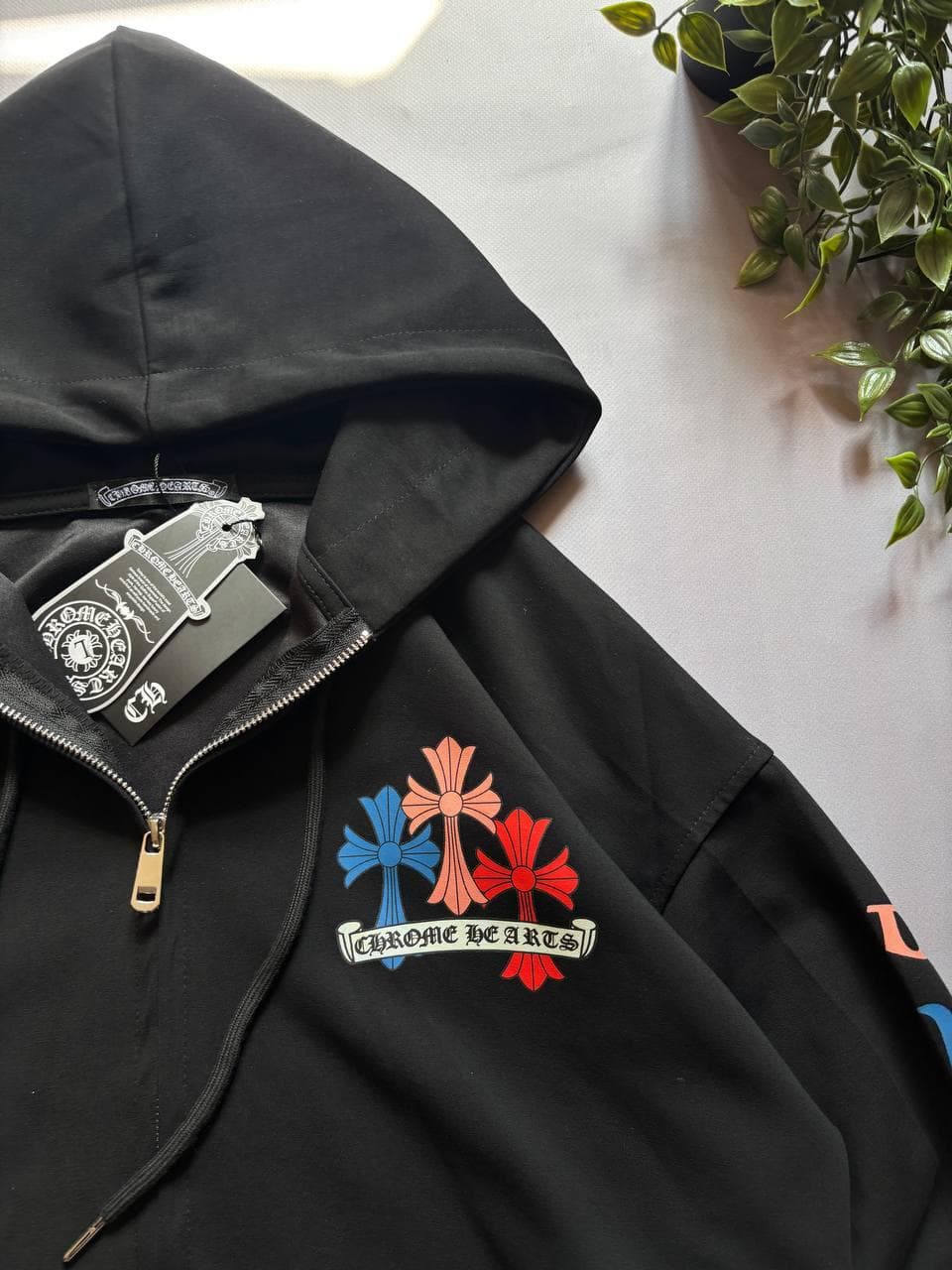 Chrome Hearts Кольорові Хрести Зіп Hoodie, photo 4