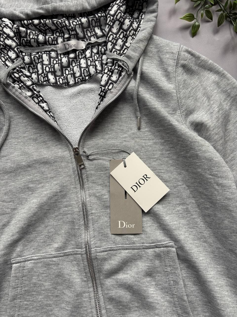 Dior Zip hoodie Grey, photo 4