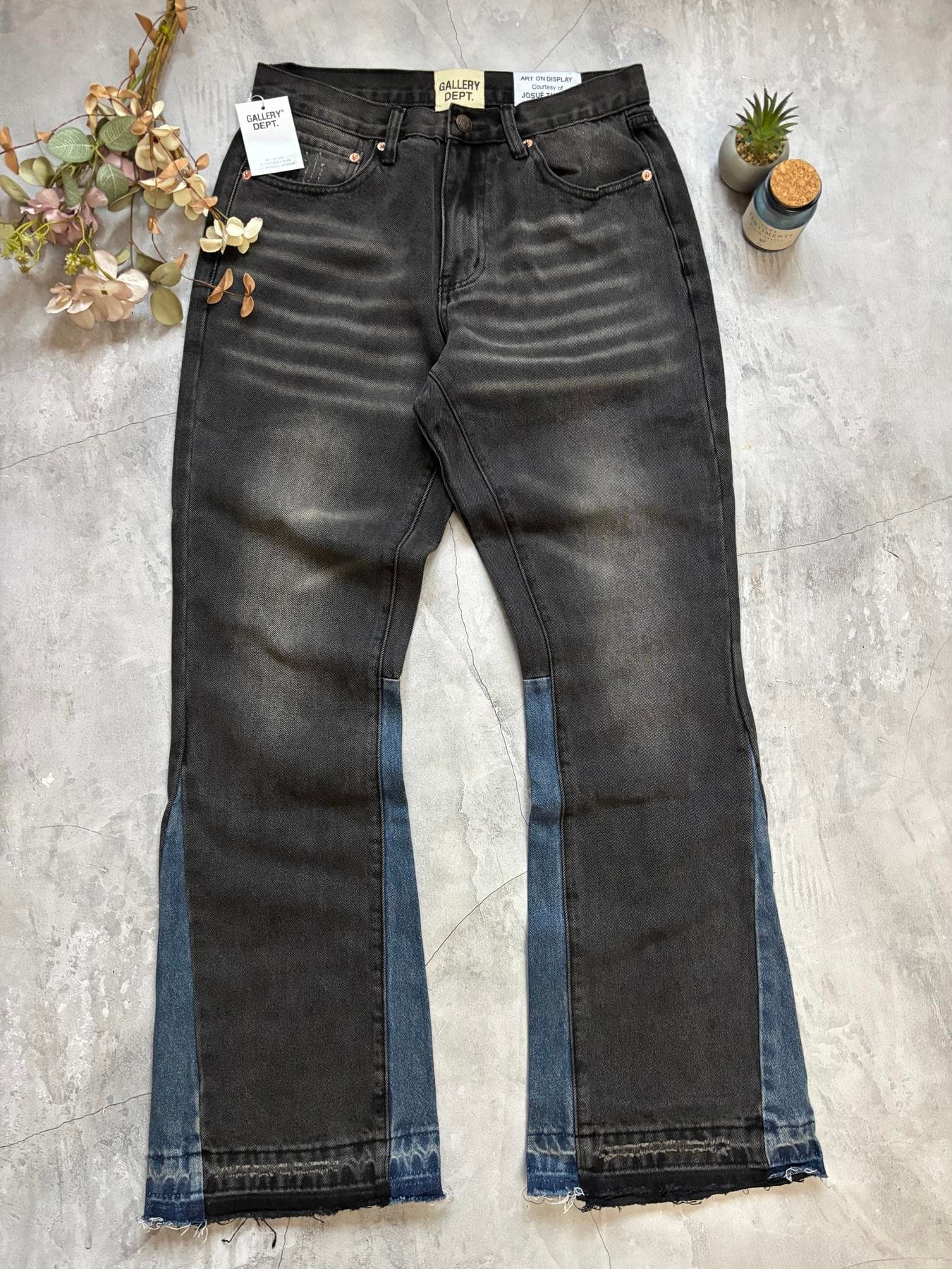 Gallery Dept Flared Jeans Black/Blue