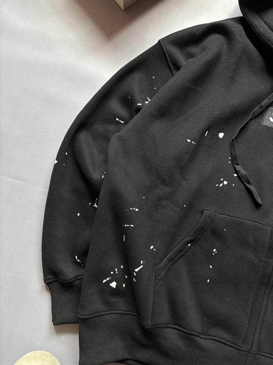 Supreme x Maison Margiela Zip hoodie Black, photo 3