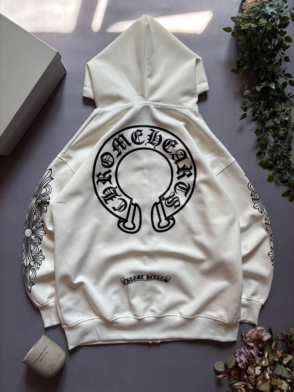 Chrome Hearts Zip Hoodie White, photo 5