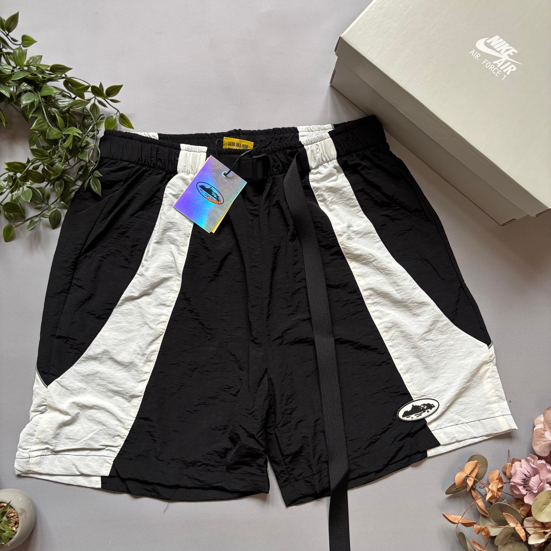 Corteiz Shorts Нейлонові Black