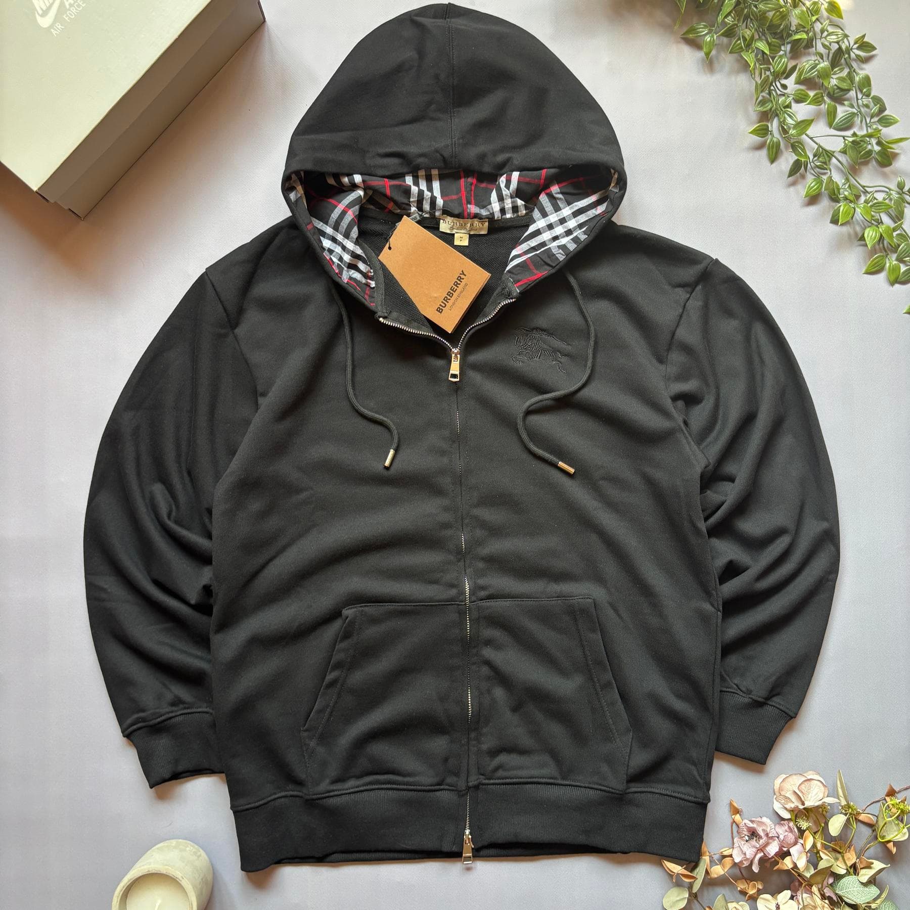 Burberry Зіп Hoodie Black