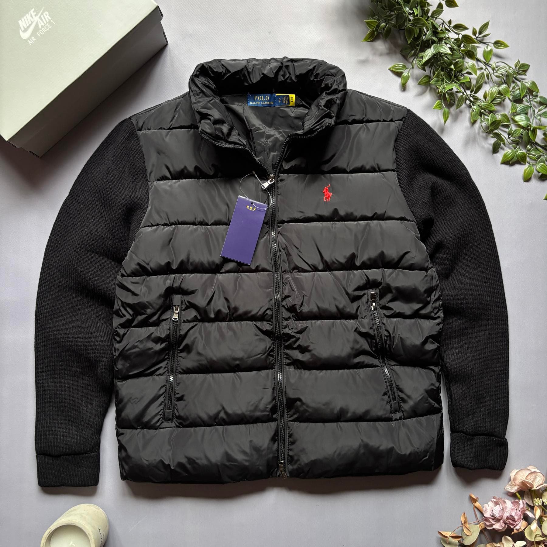 Polo Jacket Cardigan Black