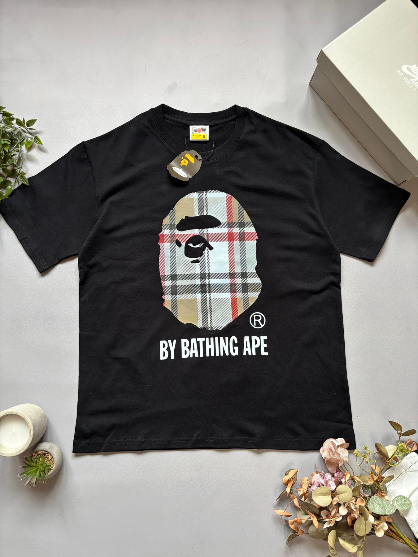 Bape x Burberry T-shirt Black