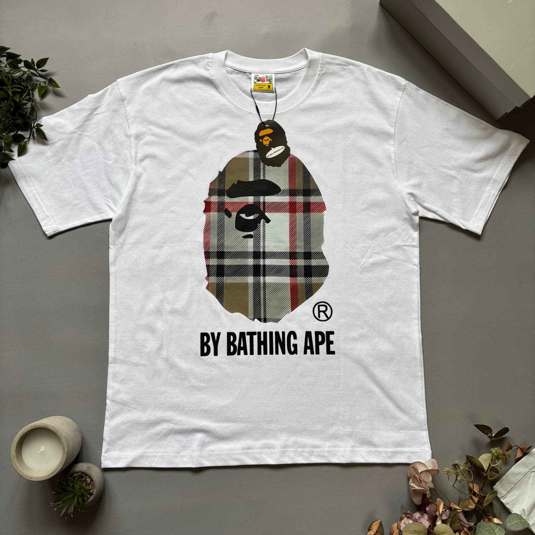 Bape x Burberry T-shirt White