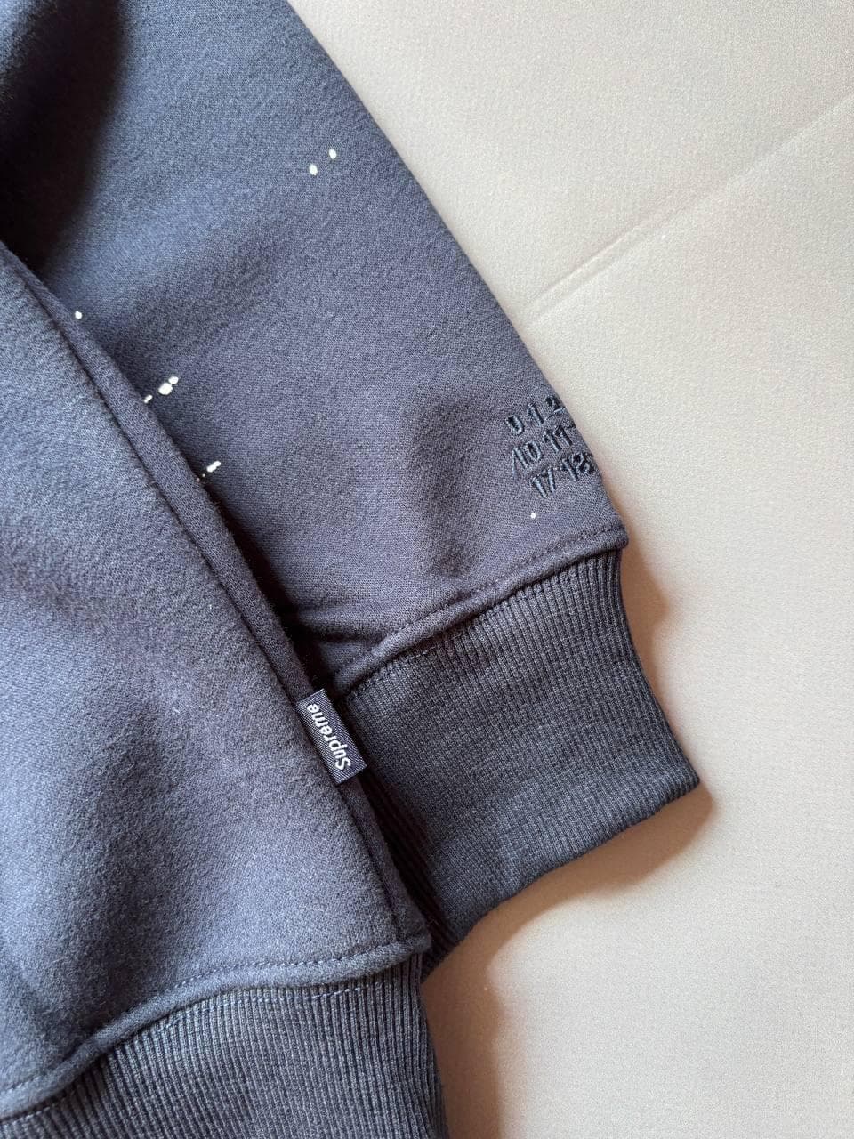 Supreme x Maison Margiela Zip hoodie Blue, photo 3