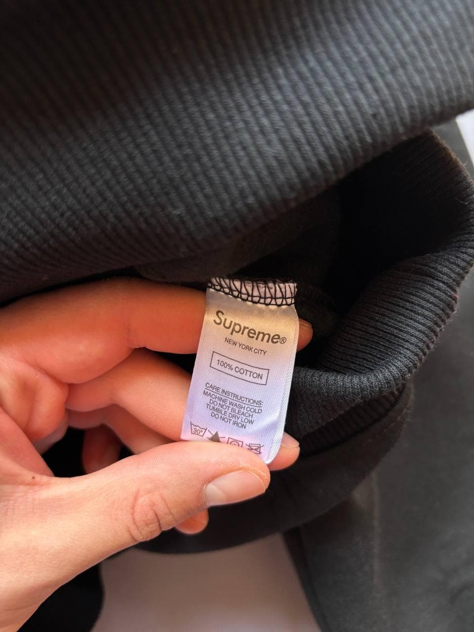 Supreme Hoodie Чорне, photo 4