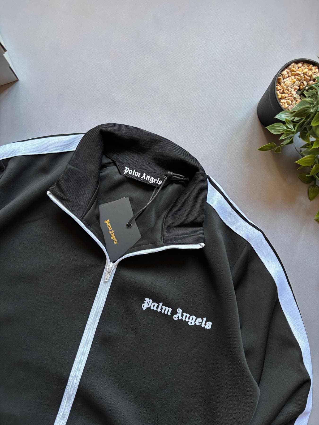Palm Angels Zip hoodie Black, photo 3