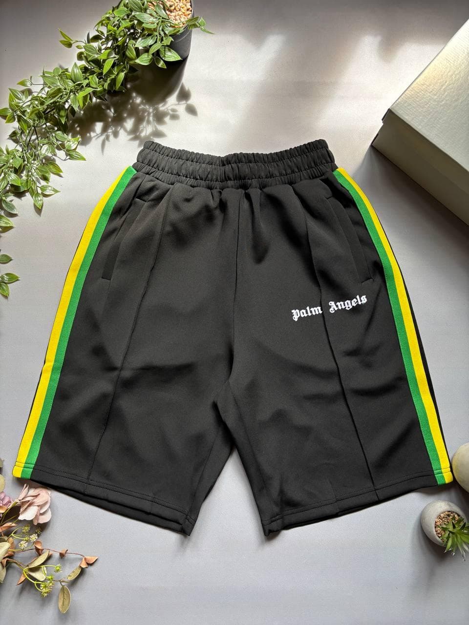 Palm Angels Shorts Black ( Кольорові Лампаси )