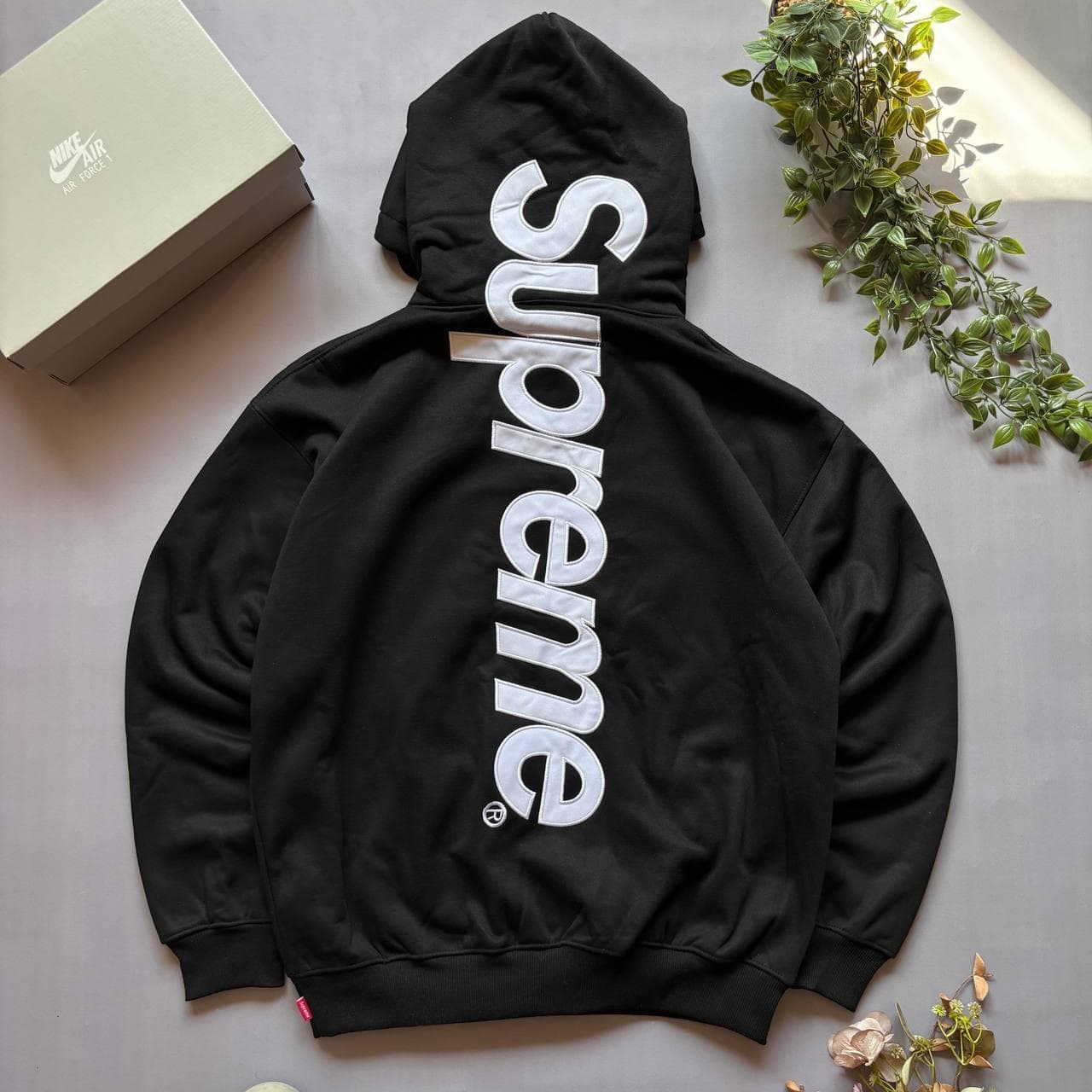 Supreme Hoodie Чорне