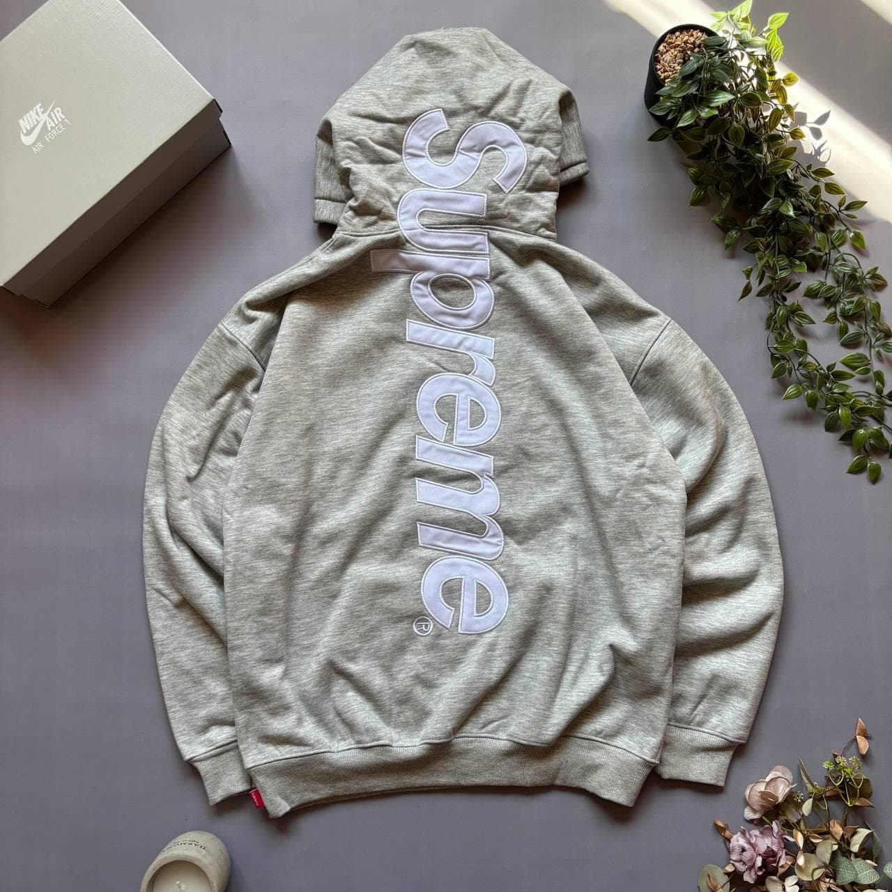 Supreme Hoodie Сіре