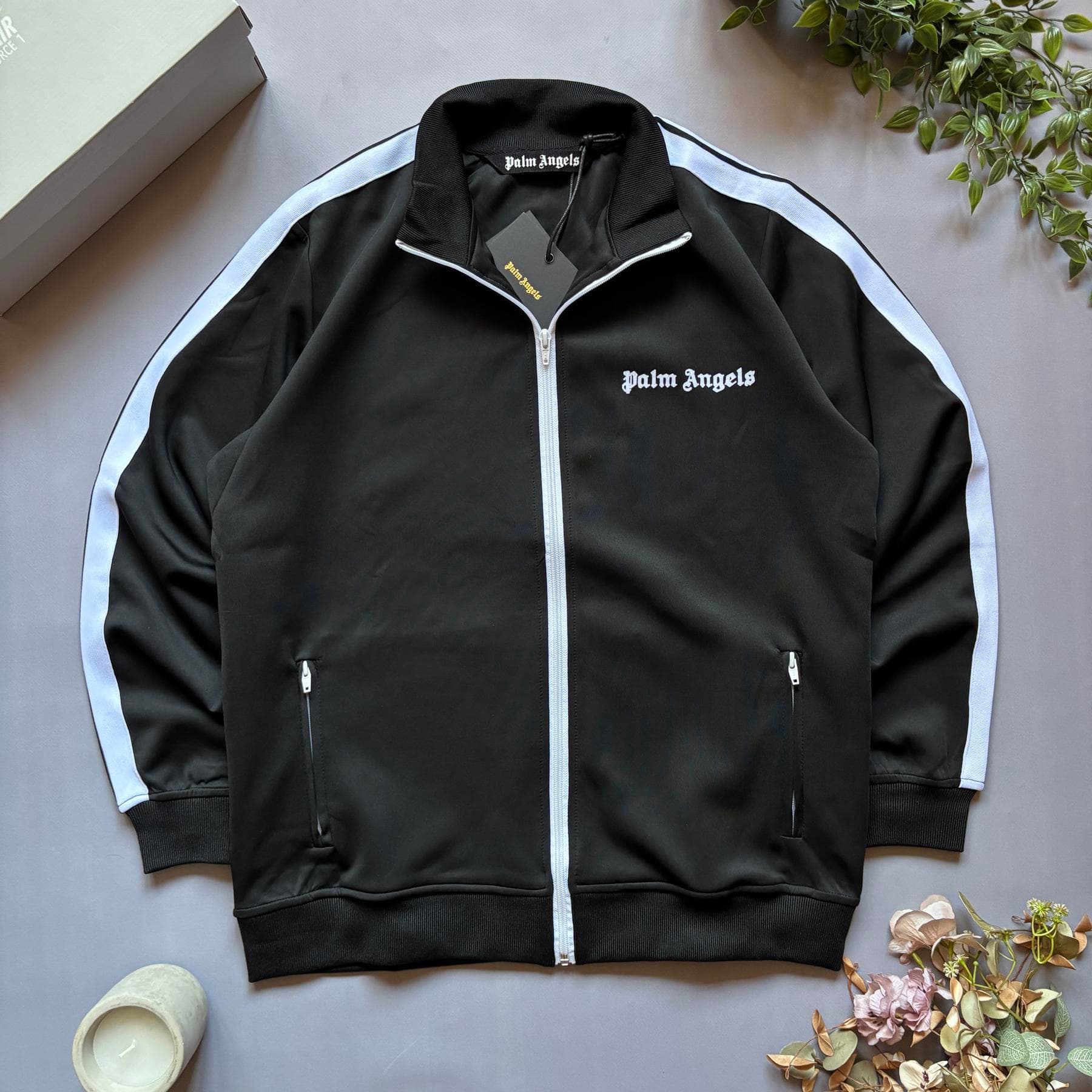 Palm Angels Zip hoodie Black