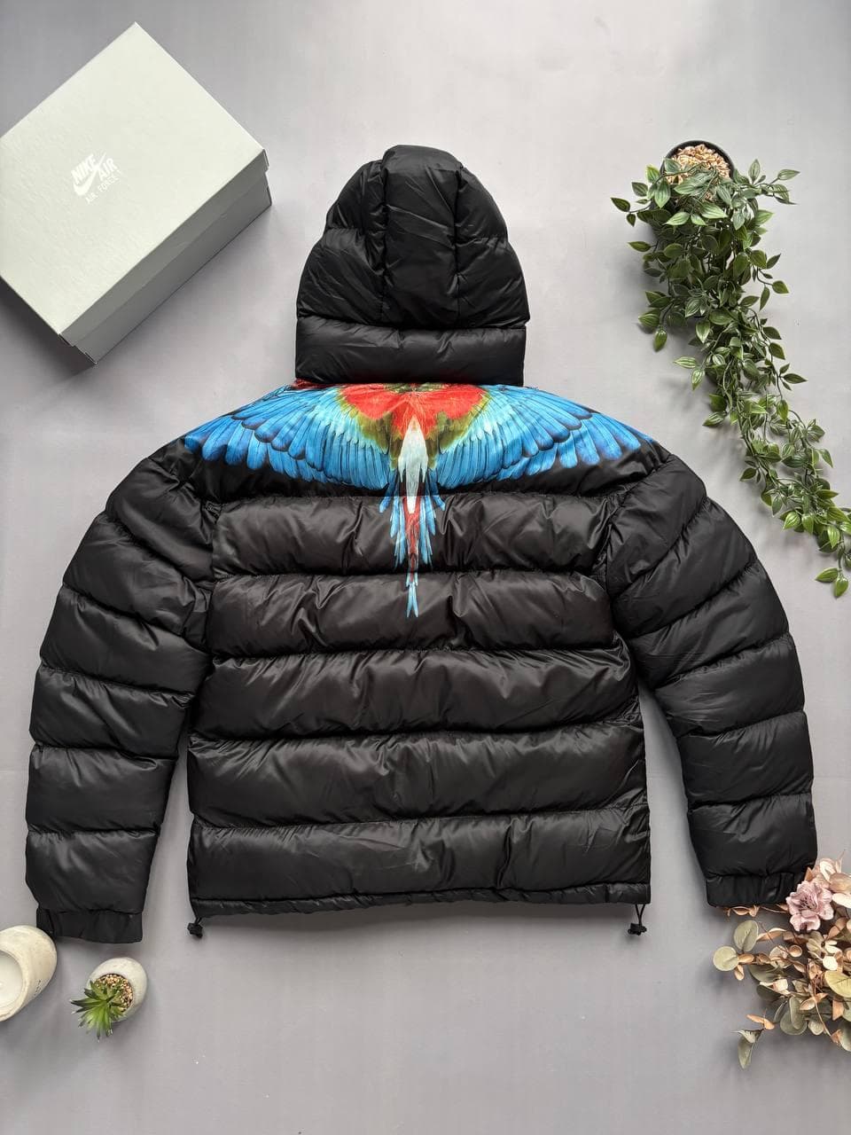 Marcelo Burlon Puffer jacket Blue, photo 2