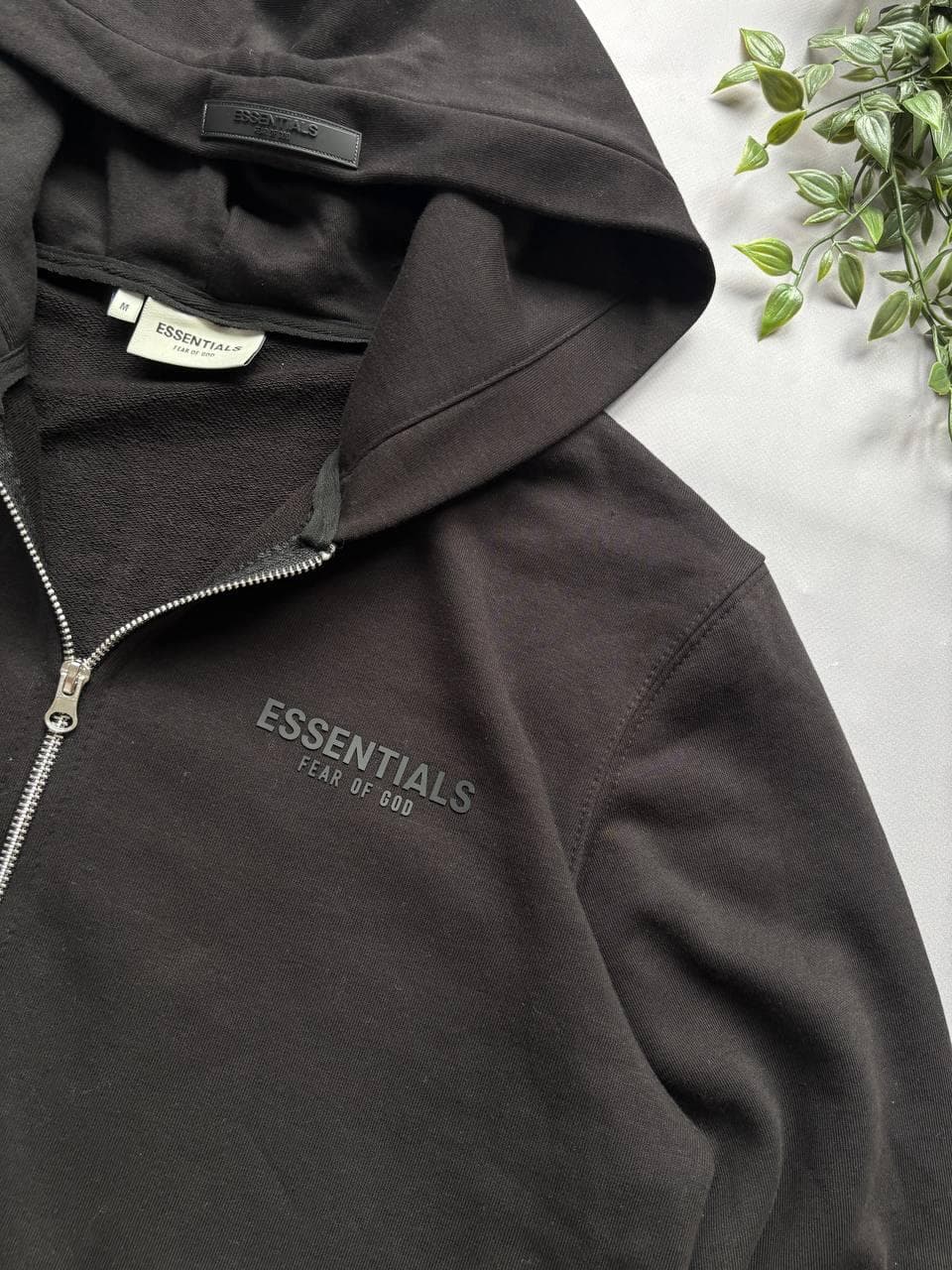 Essentials Zip hoodie Black, photo 3