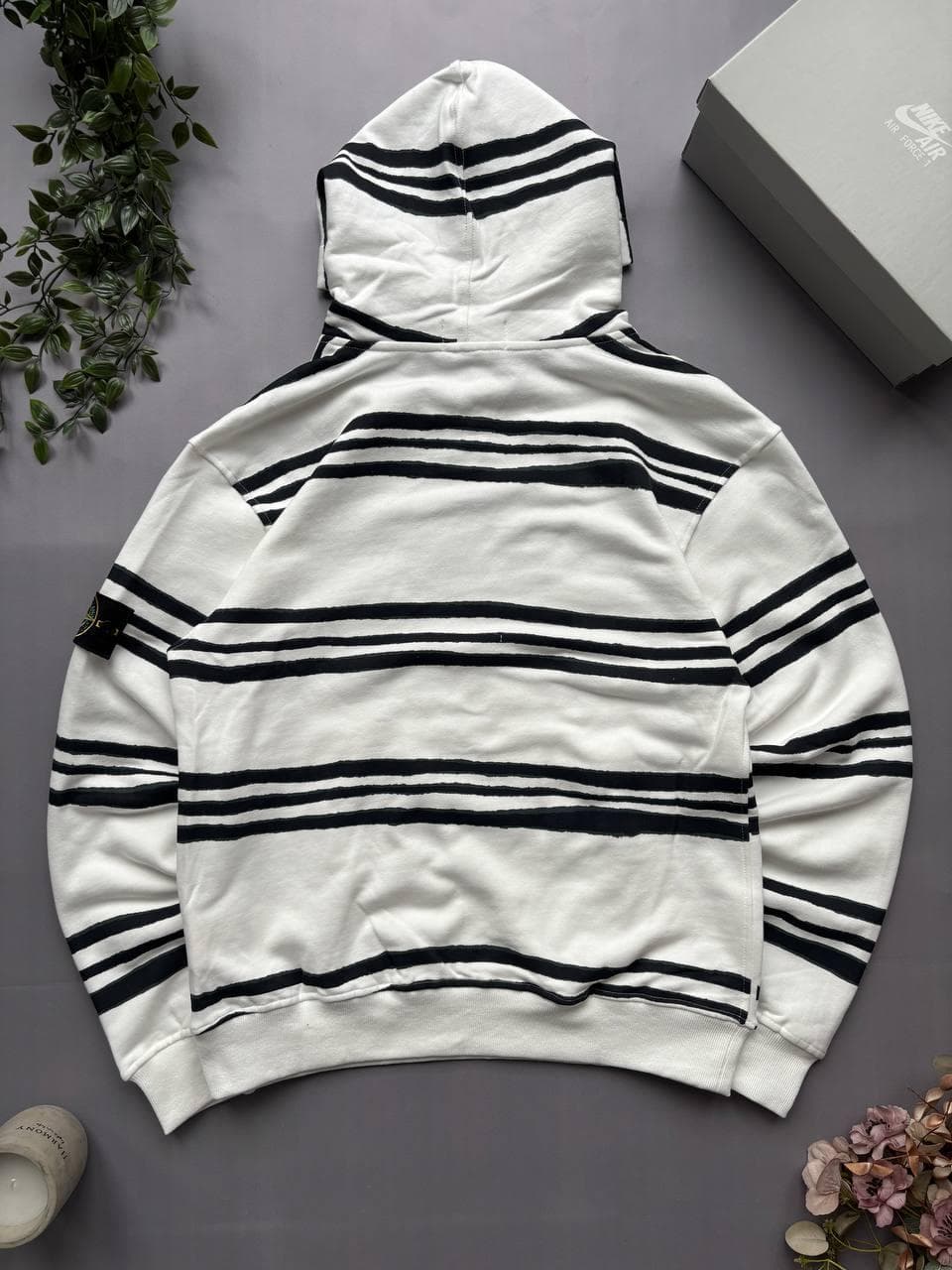 Stone Island x Supreme Hoodie Біле, photo 2