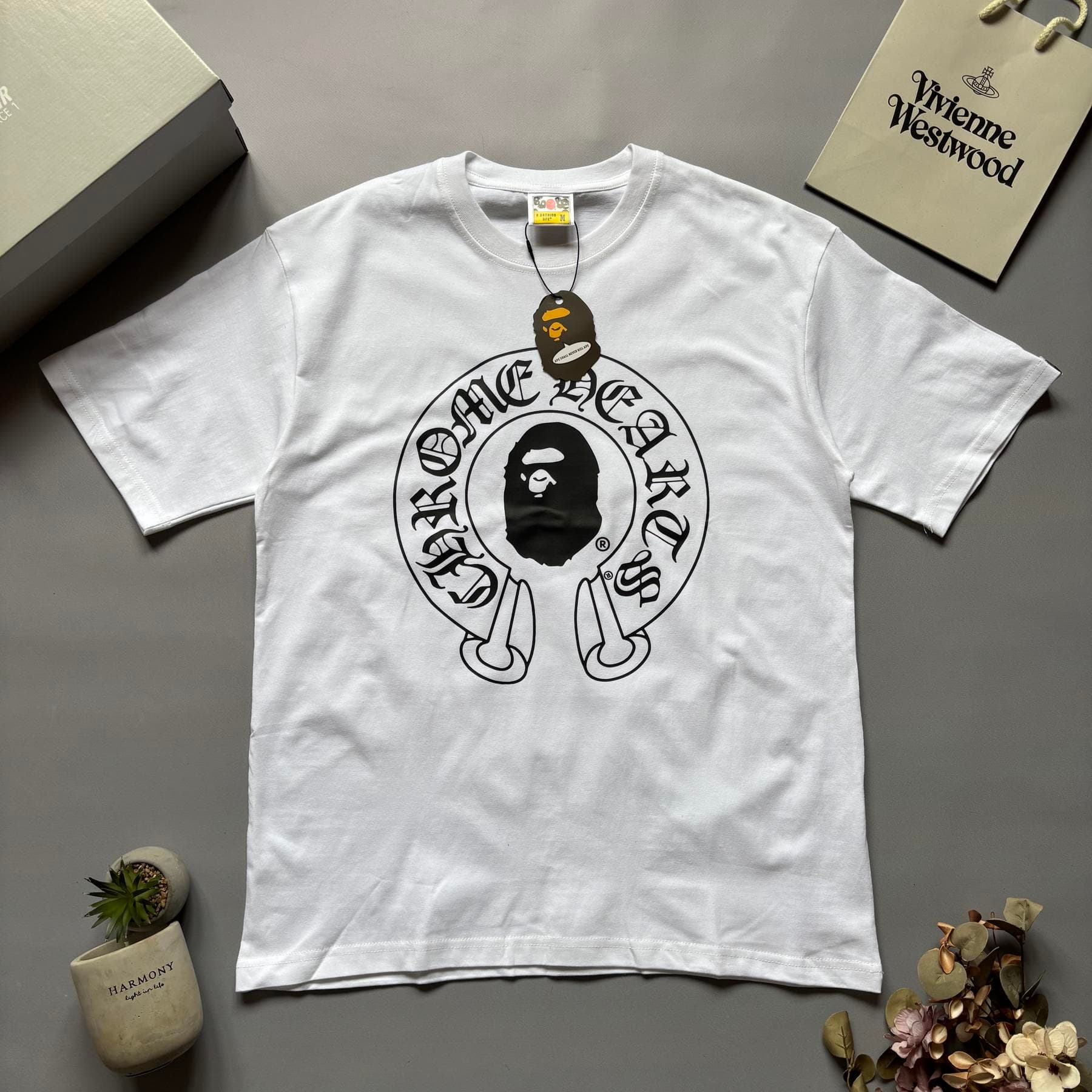 Bape x Chrome Hearts T-shirt White