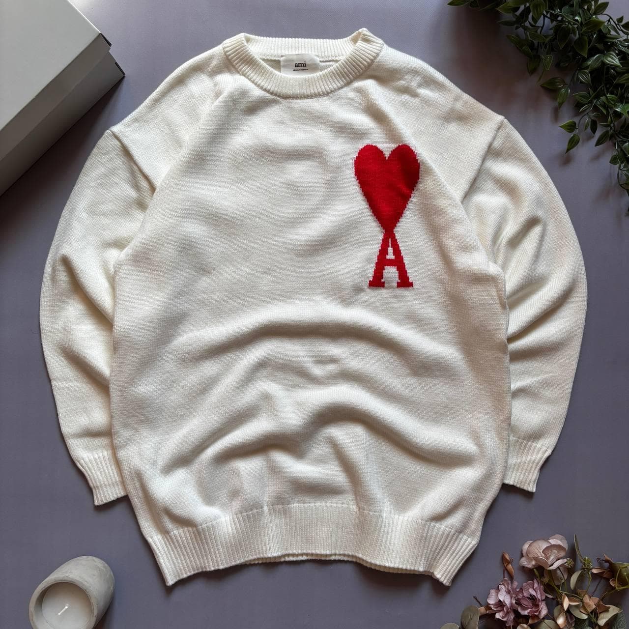 Ami Sweater White