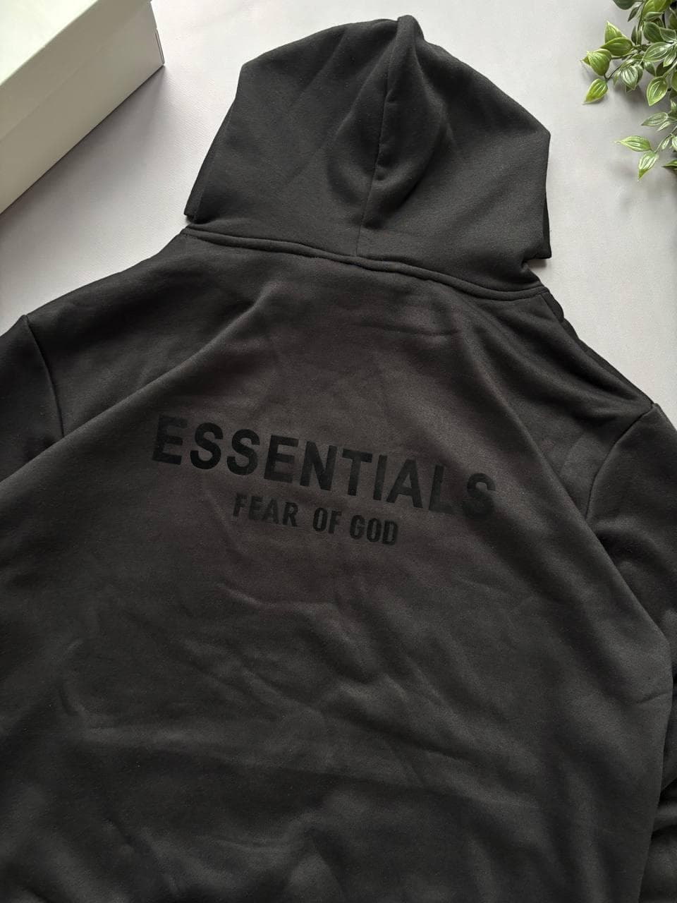 Essentials Hoodie Чорне, photo 3
