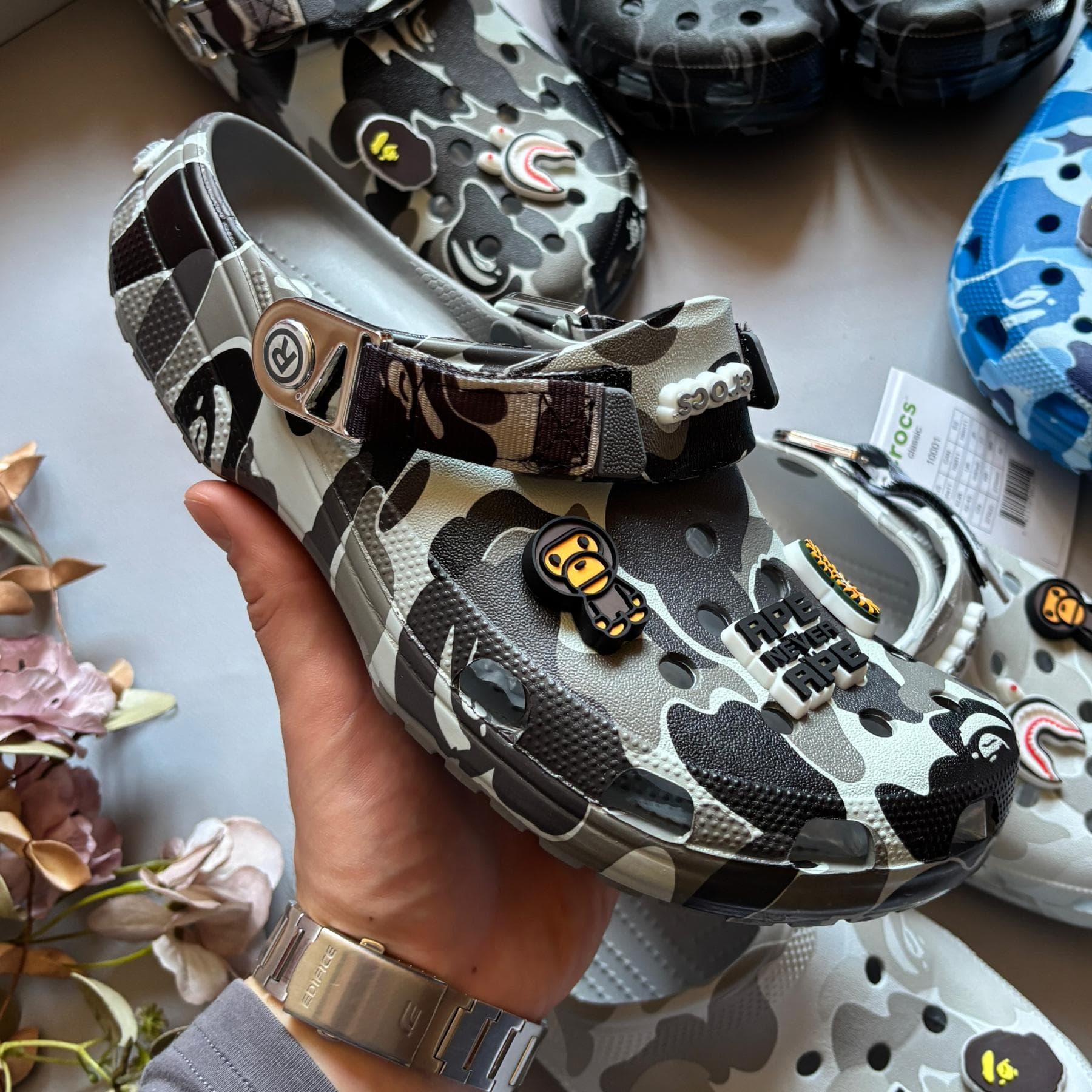Crocs x Bape Grey