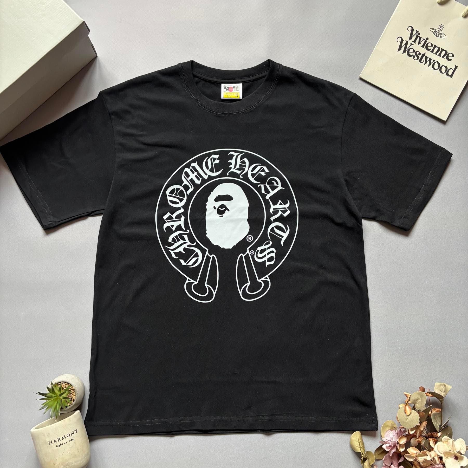 Bape x Chrome Hearts T-shirt Black