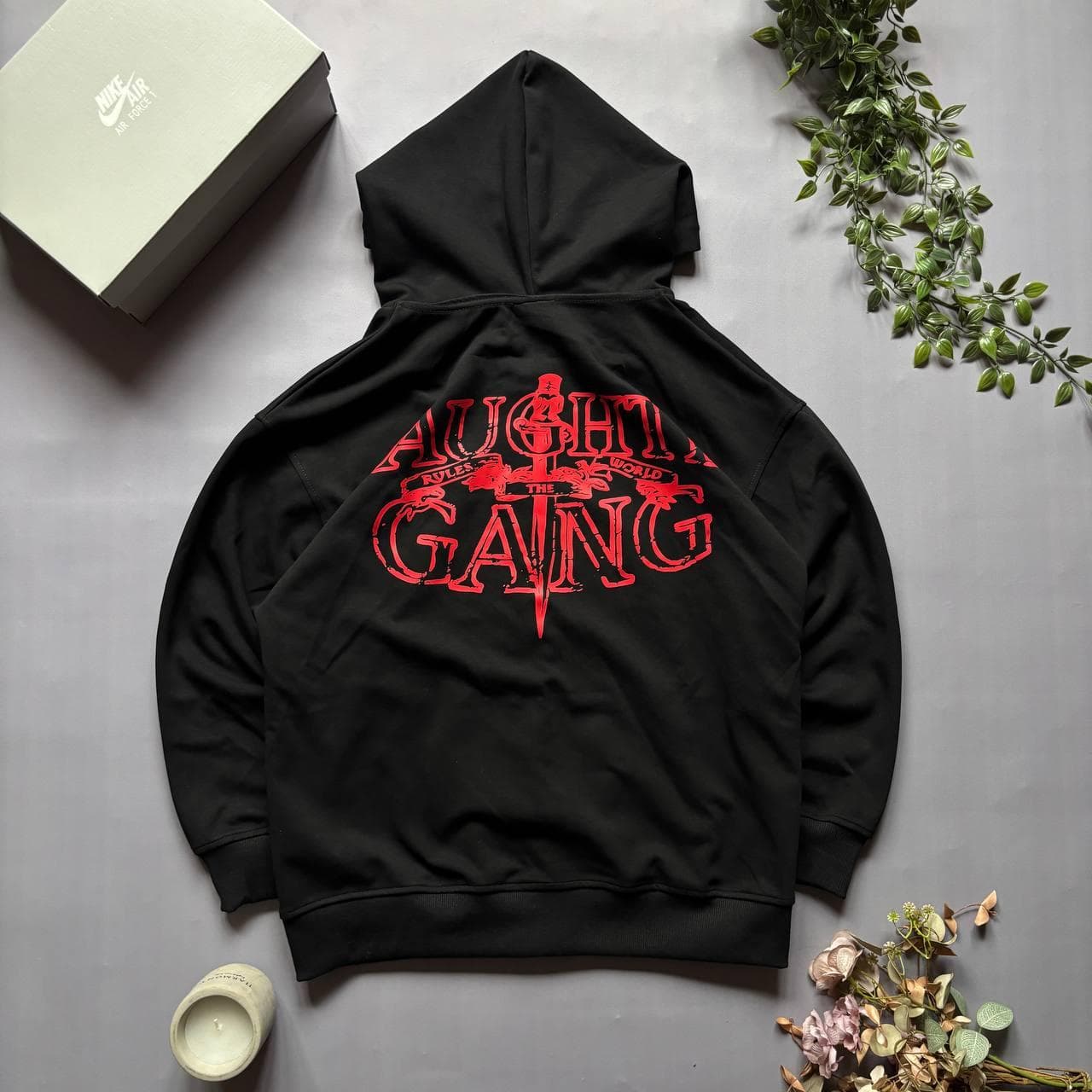 Corteiz x 21 Savage Zip hoodie Black, photo 2