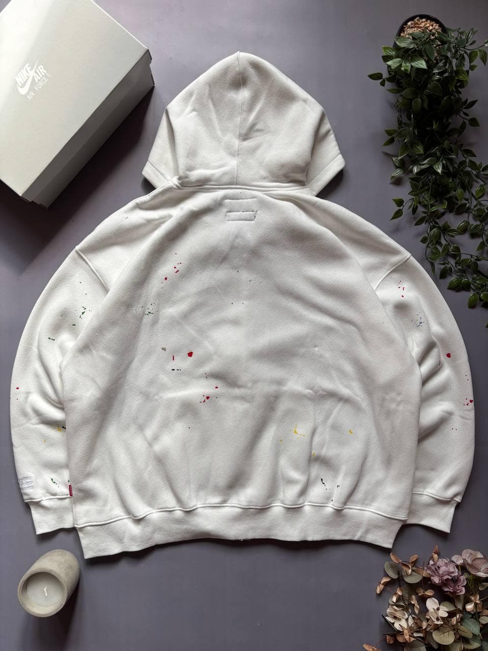 Supreme x Maison Margiela Zip hoodie White, photo 2