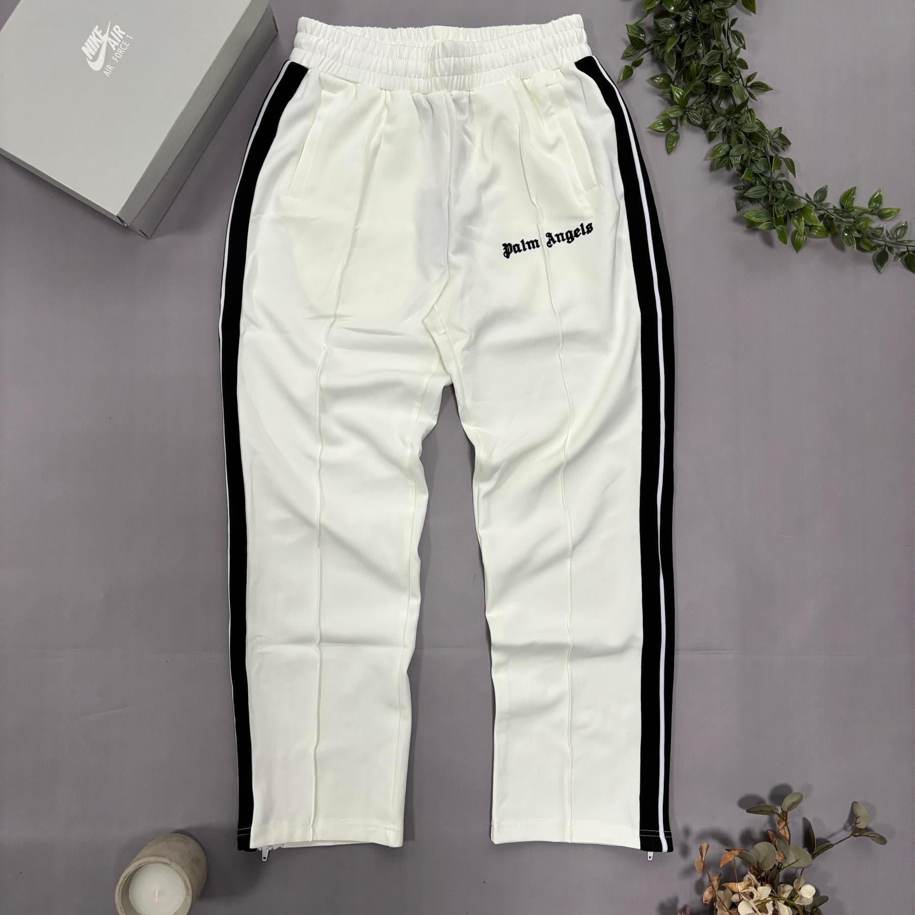 Palm Angels Pants White