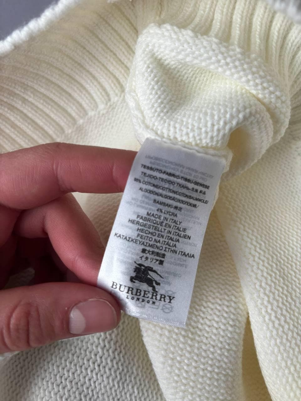 Burberry Sweater White, photo 3