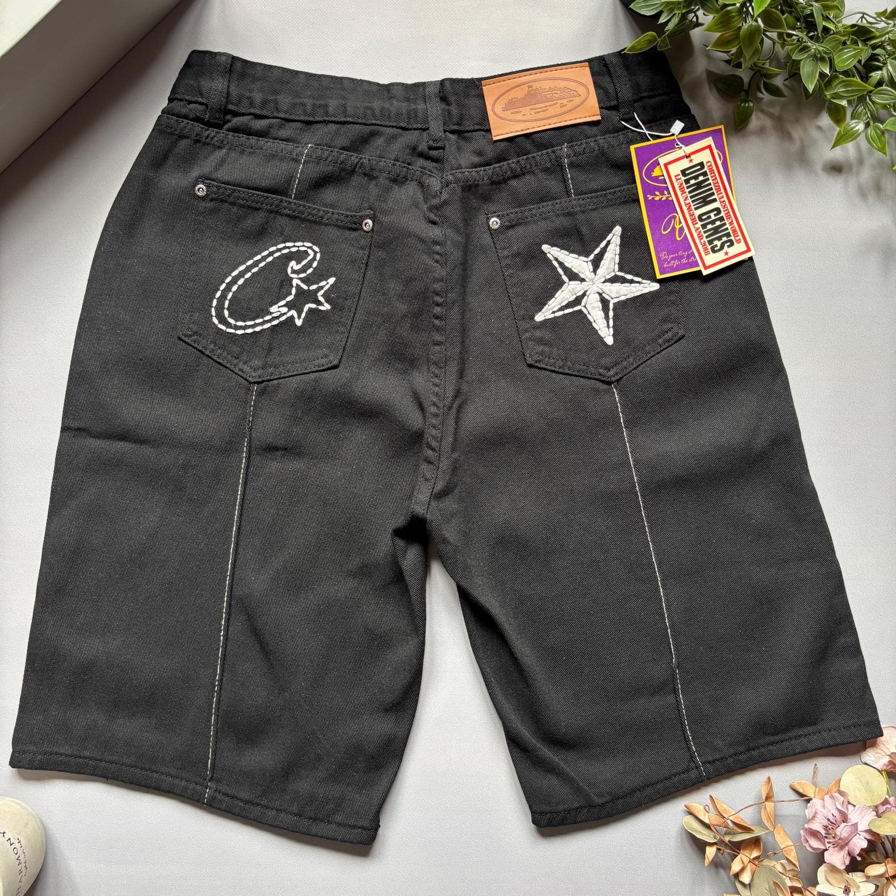 Corteiz Джинсові Shorts Black