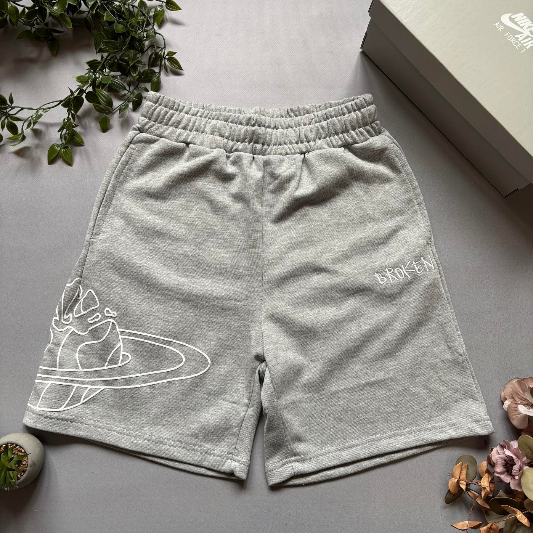 Broken Planet Shorts Grey