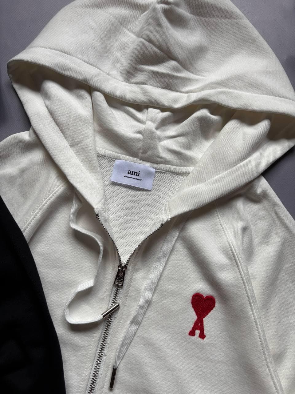 AMI Zip hoodie White, photo 3