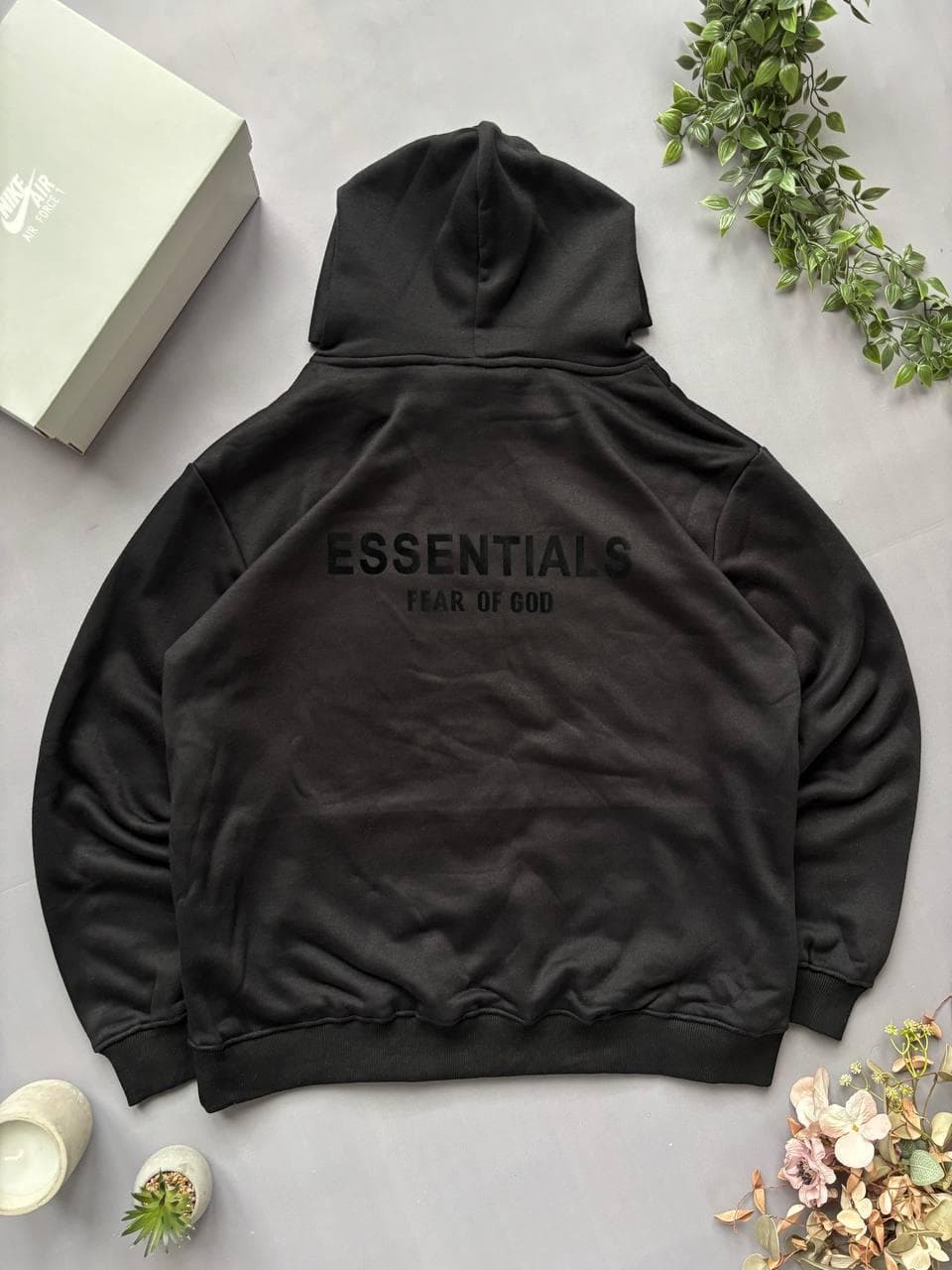 Essentials Hoodie Чорне, photo 2