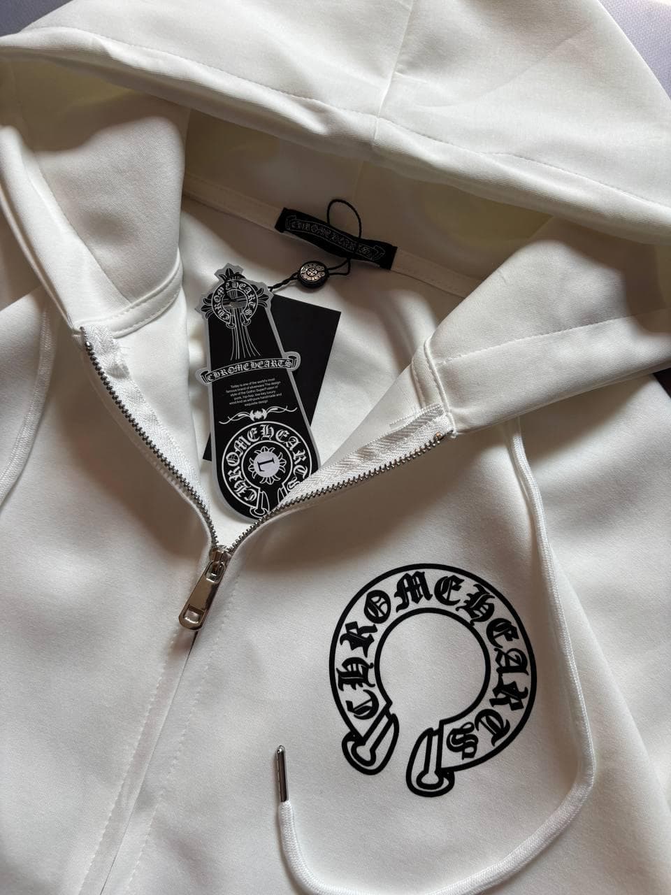 Chrome Hearts Zip Hoodie White, photo 4
