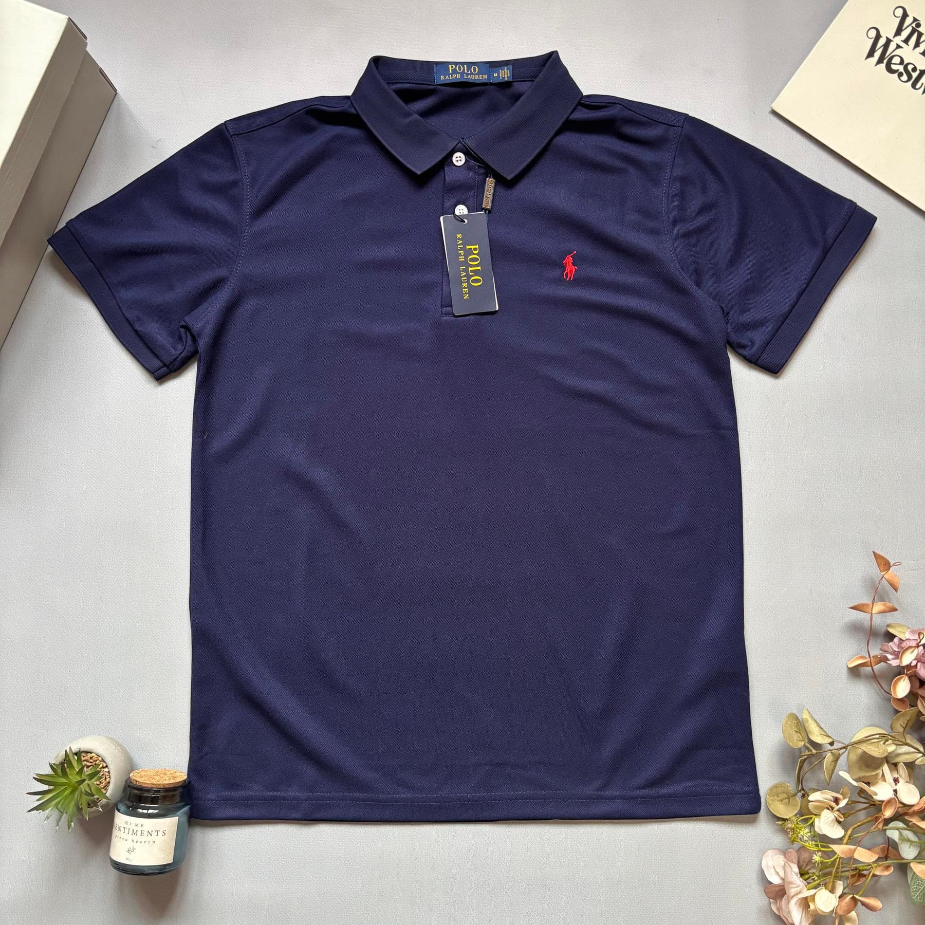 Polo T-shirt with комірцем Blue
