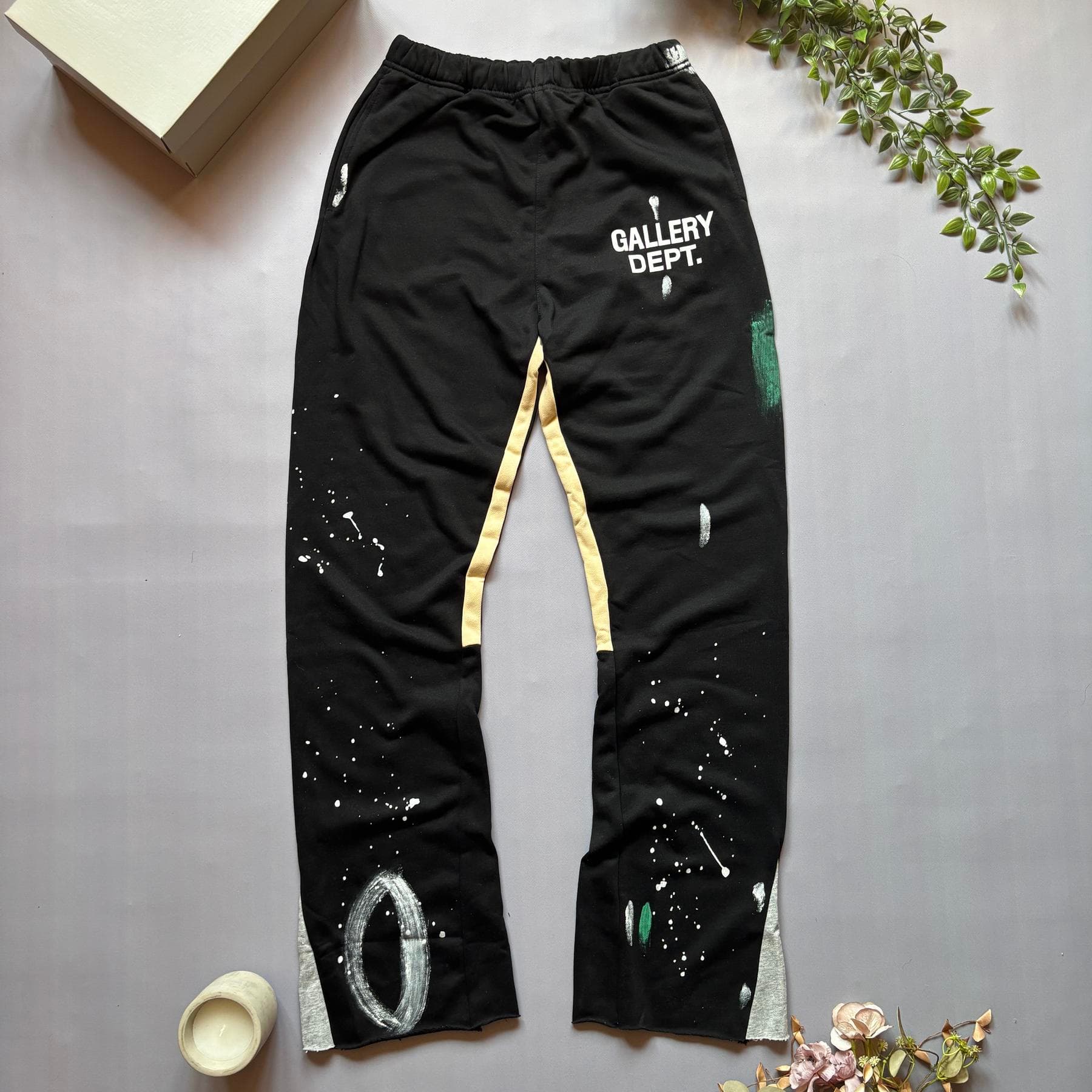 Gallery Dept Flared Pants with Фарбою Black