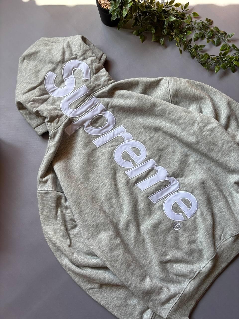 Supreme Hoodie Сіре, photo 3