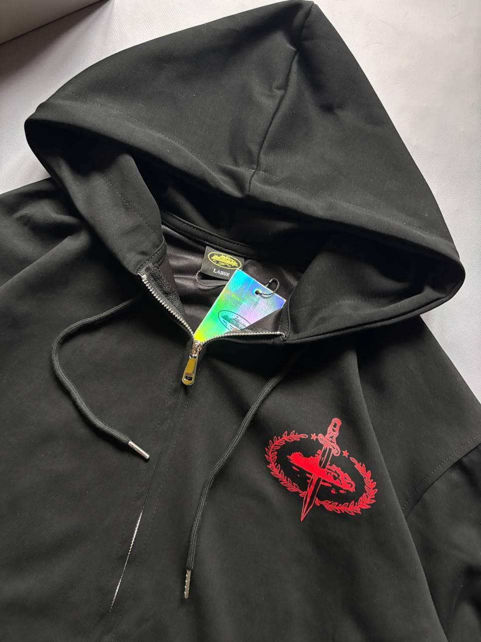 Corteiz x 21 Savage Zip hoodie Black, photo 3