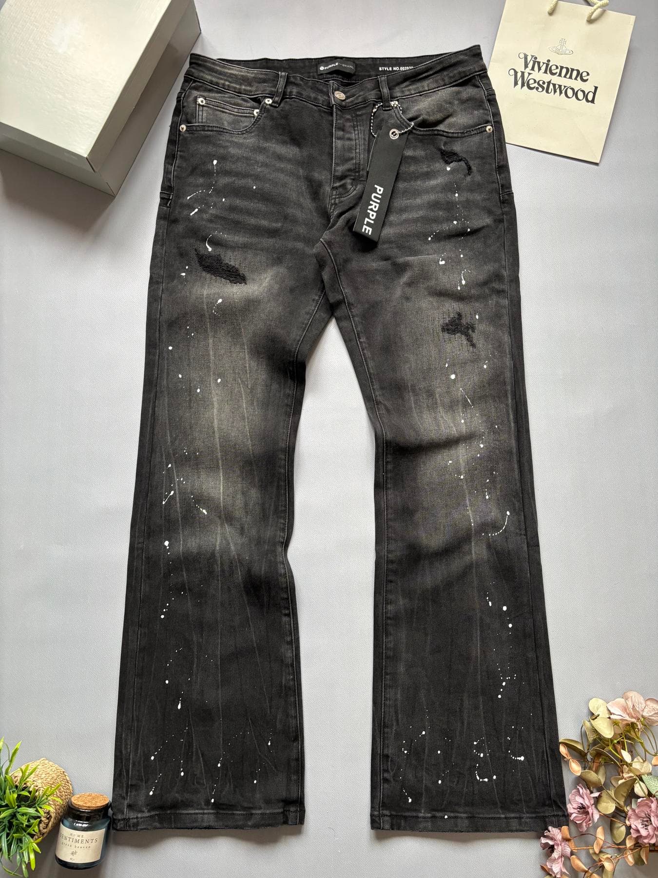 Purple Brand Flared Jeans with фарбою 711