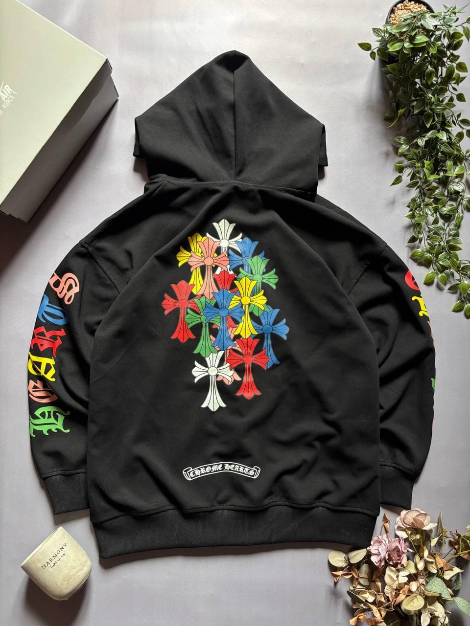 Chrome Hearts Кольорові Хрести Зіп Hoodie, photo 2